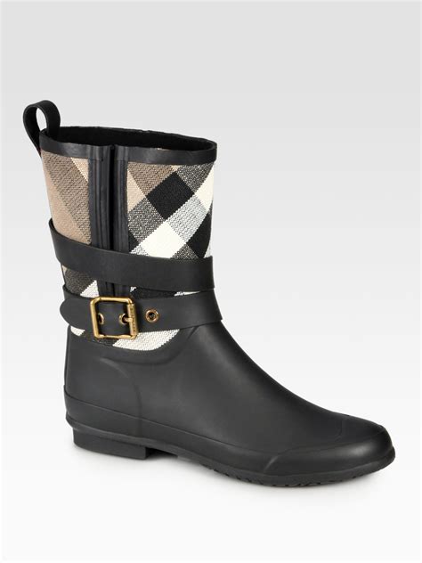 burberry rain boots women's